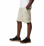 A Man in grey shorts side view