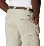 A close up of a Man in grey shorts back view