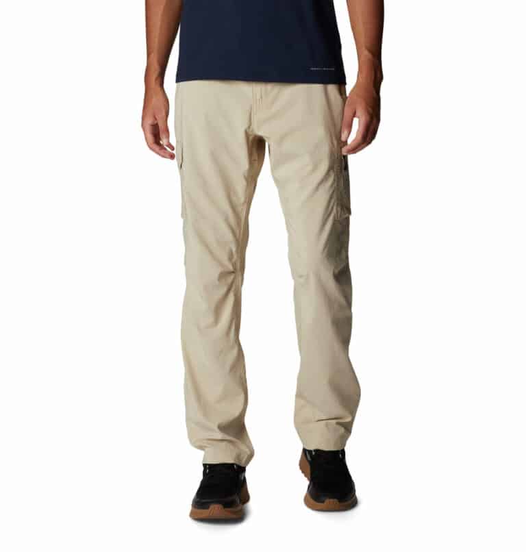 a man wearing brown pants