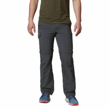 a man wearing grey pants