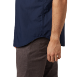 a man wearing a blue shirt