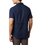 a man wearing a blue shirt