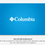 Columbia Sportswear Gift Card