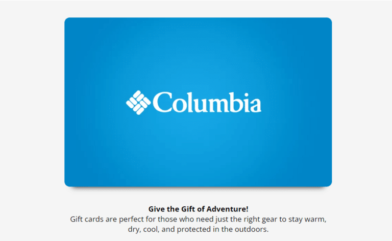 Columbia Sportswear Gift Card