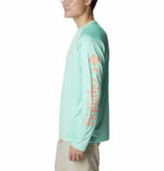 a man in a green shirt