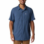 a man wearing a blue shirt