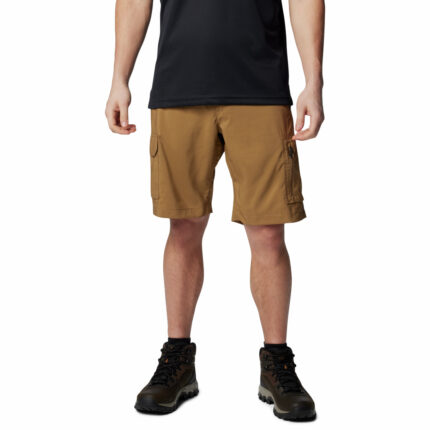 a man wearing shorts and black shirt