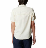 a woman wearing a white shirt