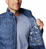 a man wearing a blue jacket