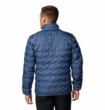 a man wearing a blue jacket