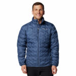 a man wearing a blue jacket
