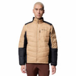 a man wearing a brown and black Labyrinth Loop II Jacket