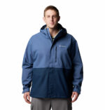 A Man in a blue jacket front View