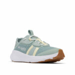 A blue grey fishing shoe front view