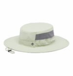 a brown hat with a mesh around the brim