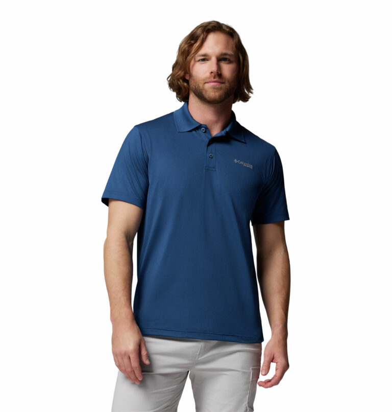 a man wearing a Blue Low Drag Offshore Polo