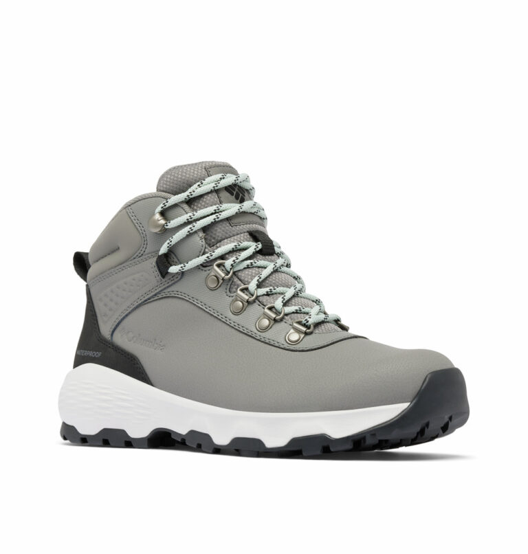a grey and white boot