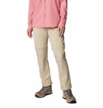a women wearing brown convertible pants