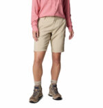 a women wearing brown convertible pants