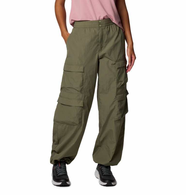 A women wearing brown pants