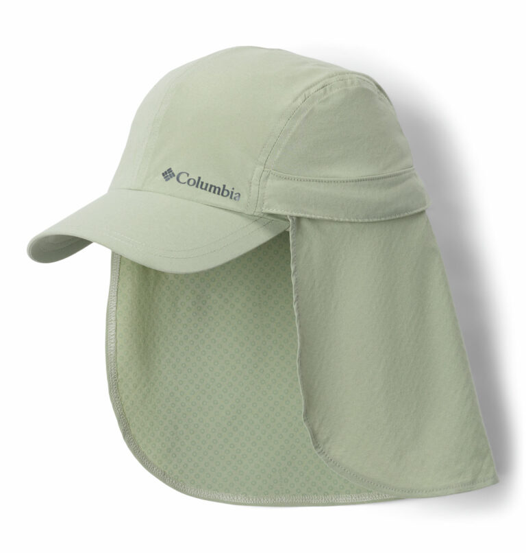 a brown cap with a back flap