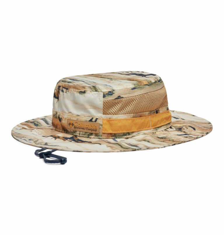 a multi coloured hat