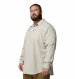 a man wearing a brown Silver Ridge Utility Lite Long Sleeve Shirt