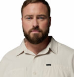 a man wearing a brown Silver Ridge Utility Lite Long Sleeve Shirt