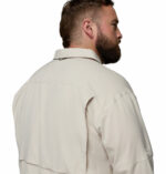 a man wearing a brown Silver Ridge Utility Lite Long Sleeve Shirt