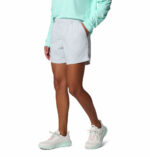 A women wearing grey shorts