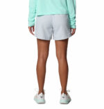 A women wearing grey shorts
