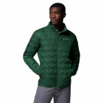 a man wearing a green Delta Ridge II Down Jacket