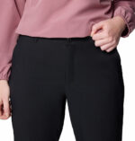 A Women wearing black pants
