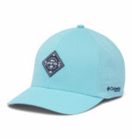 a blue cap