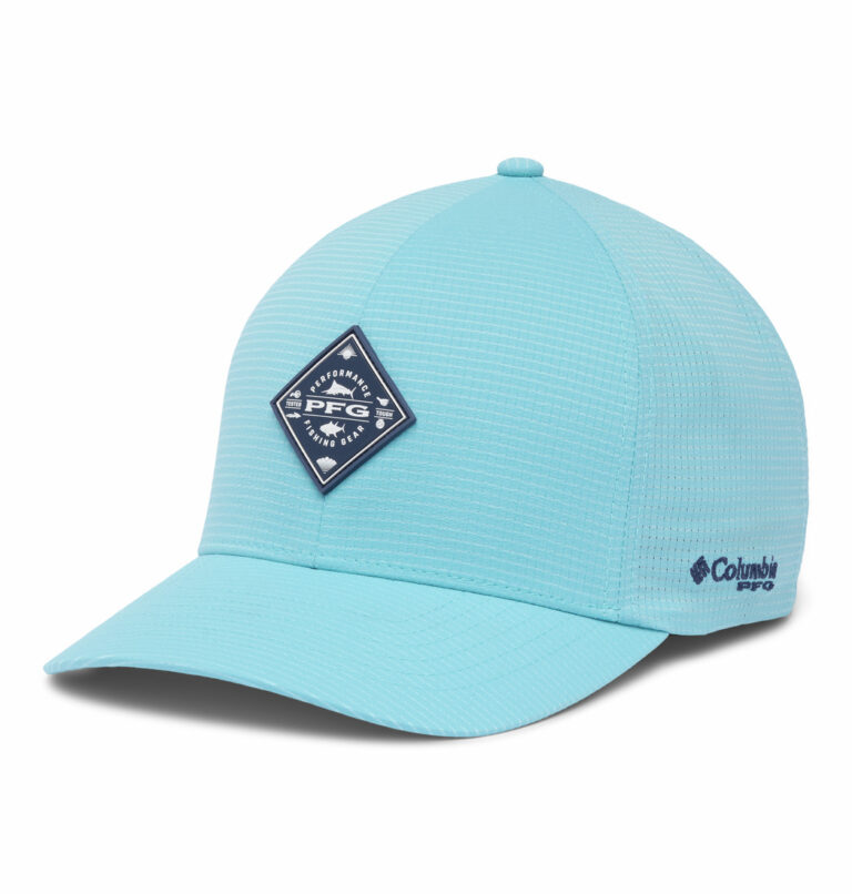 a blue cap