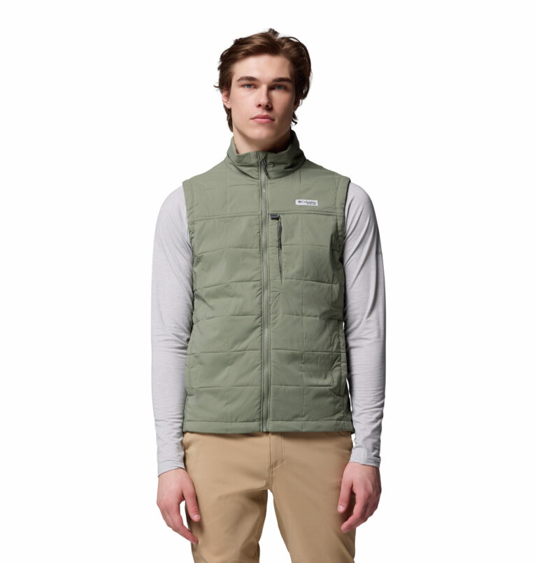 A man wearing a brown vest