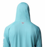 A man wearing a blue hoodie