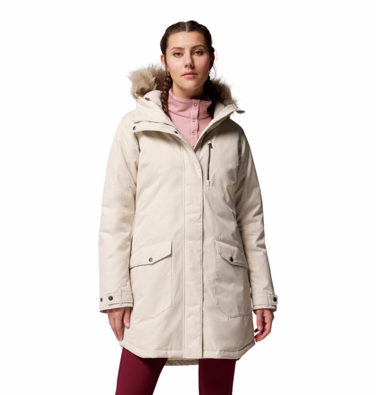 a women wearing a brown long jacket