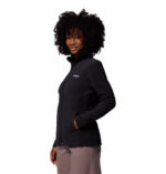 a women wearing a black jacket