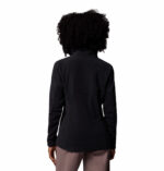 a women wearing a black jacket