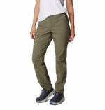 a women wearing brown pants
