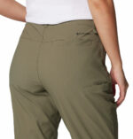 a women wearing brown pants