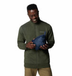 a man wearing a blue jacket