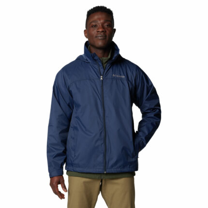 a man wearing a blue jacket