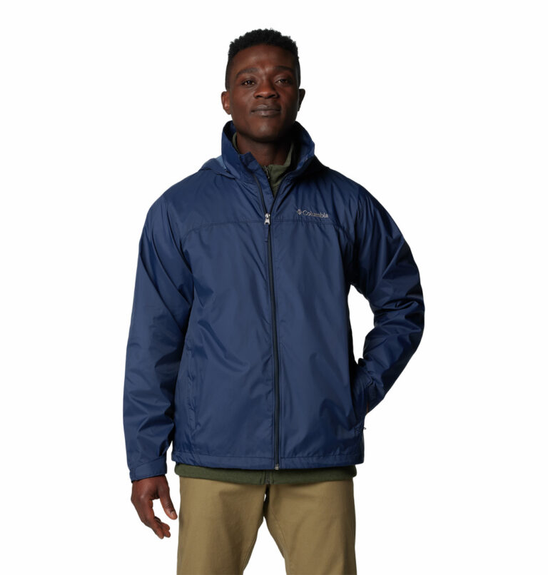 a man wearing a blue jacket