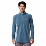 a man wearing a blue Klamath Range II Half Zip Fleece