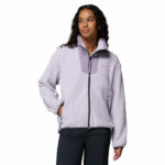 a women wearing a purple Sequoia Grove Full Zip Fleece