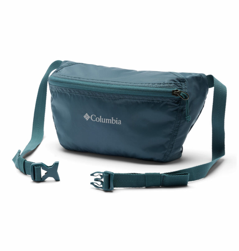a blue hip pack