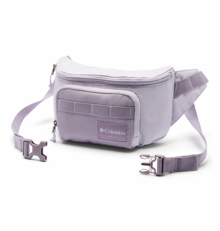 a purple hip pack