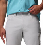 a man wearing grey pants